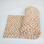 Knitted Full Size Throw Blanket - Lightweight Breathable Summer Soft Blanket of Polyester Imitation Cotton for Anti-Static,Luxury Throws for Bed, Couch and Sofa,Cozy Decorative Blankets,D2