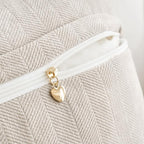 MIULEE Pack of 2 Cream Beige Decorative Pillow Covers 24x24 Inch Soft Chenille Couch Throw Pillows Farmhouse Cushion Covers Euro Shams with Elegant Design for Sofa Bedroom Living Room Spring Decor