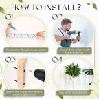 4 Pack Plant Wall Hanger for Indoor Plants 2 Pcs Plant Hangers Indoor Wall Mount 2 Pcs 41'' Macrame Plant Hangers Indoors Plant Hooks for Wall Outdoor Flower Pots Garden Decoration