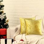 2 Pack 18x18 Pillow Cover Velvet Pillow Covers, Square Throw Pillow Covers for Living Room Decorations Throw Pillow Case, Throw Pillow Cover Cushion Cover for Home Sofa Bedroom Car, Gold