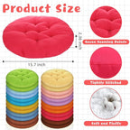Tinideya 24 Pcs Round Floor Cushions Floor Pillows Meditation Seat Pillows Flexible Seating for Adults Kids, Chair Cushions for Classroom, Nursery, Living Room, Yoga(Medium 15.7 Inch,Colorful)