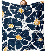 Boho Floral Flannel Throw Blanket, Inspirational You are So Loved Flowers Birthday Gifts for Kids Men Women, Bohemian Soft Blankets for Bedding Sofa 50" x 60"