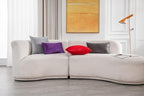 Throw Pillow Covers 22x22 Christmas Red: Pack of 2 Cozy Soft Velvet Square Modern Luxury Decorative Throw Pillow Cases for Sofa Couch Living Room Bed Home Decor