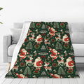 Santa Throw Blanket Soft Flannel Blanket 60"x50" in Bed Blanket Home Decor for Room Sofa Couch All Season