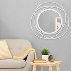 24 Inches Decorative Wall Round Mirror for Home Decor for Living Room, Bathroom, Bedroom, Washrooms Modern Circle Mirror with Metal Frame