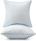 MIULEE 26x26 Pillow Inserts, Memory Foam Cooling Set of 2 Decorative Throw Pillows,Adjustable Premium Stuffer for Sofa Couch Bed and Living Room