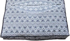 ICC Large Square Floor Pillow Cover Hippie Ottoman Pouf Cover Daybed Cotton Mandala Cushion Cover with Heavy Duty Zipper Seating Ottoman Poufs Dog-Pets Bed (Gray Ombre, 35" Square)