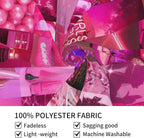 Ochori Neon Pink Aesthetic Collage Tapestry 29x37 In Aesthetic Wall Hanging Decorative Tapestries Cute Preppy Banner For Teen Girl Bedroom College Dorm Home Living Room Party Decor