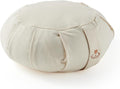 Myga Zafu Yoga Meditation Cushion with Washable Cover - Floor Cushion Pillow with Natural Buckwheat Filling - Soft Round Cotton Design for Meditating or Pranayama Exercises