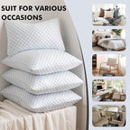 MIULEE 26x26 Pillow Inserts, Memory Foam Cooling Set of 2 Decorative Throw Pillows,Adjustable Premium Stuffer for Sofa Couch Bed and Living Room