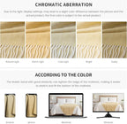 BOURINA Decorative Herringbone Faux Cashmere Fringe Throw Blanket Lightweight Soft Cozy for Bed or Sofa Farmhouse Outdoor Throw Blankets, 50" x 60", Light Yellow