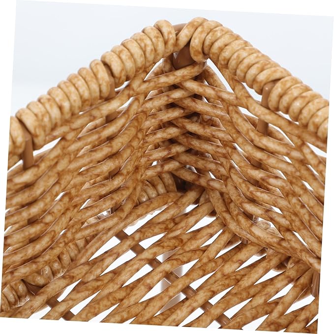 Cabilock Rattan Planters Boho Style Plant Stands Decorative Flower Pot Display Wicker Plant Shelf Indoor Outdoor Home Decor