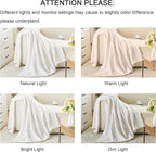 lifein Throw Blanket for Couch-White Boho Throw Blanket, Cream Soft Fleece Plush Lightweight Blankets&Throws for Spring, Fuzzy Decorative Blankets for Livingroom Bed Sofa Chair (60x80, White)