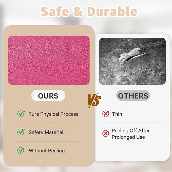 Waterproof Baby Play Mat for Floor Memory Foam 50 * 50 Cushion Playpen Playmat Tummy Time Nursery Rug Thick Pad Create Soft & Safe Area for Infants,Toddler,Kids,Hot Pink