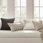 Topfinel Decorative Neutral Throw Pillow Covers 22×22,Farmhouse Cozy Cushion Cover Set of 4 with Corduroy,Soft Accent Pillowcases for Couch,Bed,Living Room Home Decor (Cream,White)