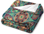 Vintage Mandala Throw Blanket Bohemian Boho Colorful Blanket for Sofa Bed Couch Chair Or Dorm 30"x40"