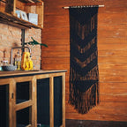 Ewparts Macrame Kit for Adults Beginner DIY Craft Kits with Step by Step Instruction Book,3mm Macrame Cord Black,Wooden Beads, Wood Rings to Make Plant Hanger, Boho Wall Hanging Decor, Book Marks
