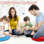 8 Pcs Flexible Seating Floor Cushions Colored Round Floor Cushions, 13.8 inch Foam Circle Seats Waterproof Foam Floor Seat for Learning Sitting Daycare School Chair