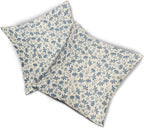 Light Blue Floral Pillow Covers 20x20 Set of 2 Vintage Rustic Old Style Cute Small Flower Blue Cream Print Decorative Outdoor Pillowcases Farmhouse Throw Cushion Case Decor for Couch Sofa Bed