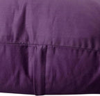 4-Pack 100% Cotton Comfortable Solid Decorative Throw Pillow Case,Thmyo Square Cushion Cover Pillowcase Sublimation Blank Pillow Covers DIY Throw Pillowcase for Couch Sofa(18x18 inch/ 45x45cm,Violet)