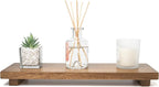 Narrow 17" Acacia Wood Riser Pedestal Stand – Farmhouse Wood Display Riser for Kitchen and Bathroom Decor - Counter Display, Plant Stand, Jewelry Holder, Vanity Tray, Candle Stand (Narrow:17"x6"x1.57")