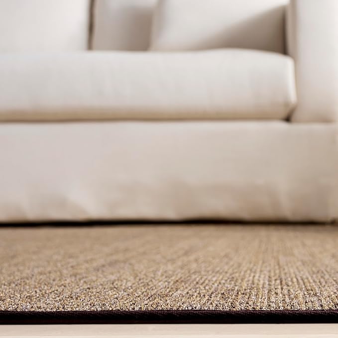 Martha Stewart x SAFAVIEH Area Rug Collection - 5' x 7', Light Brown, Sisal & Jute, Farmhouse Style, Ideal for Living Room, Bedroom, Office, Dining Space (MSR9501T)