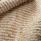 S & L Homes Jute Pulse Handwoven Natural Area Rug Runner for Living Room Bedroom Kitchen Hallway Entryway- Rustic Vintage Farmhouse Decor - (2.5' x 8' Natural Ivory)