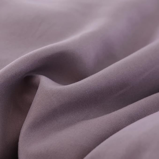 ROSGONIA California King Comforter Set Dusty Purple, 3pcs (1 Boho Cal King Comforter & 2 Pillowcases) All Season Bedding Bedspread Blanket Quilt