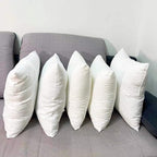Luxury Pillow Inserts, Pack of 4, 22 x 22 inches Hypoallergenic Ultra Soft White Polyester Microfiber Durable Couch Cushion Fillers