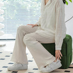 Ottoman Foot Rest Soft and Comfortable Ottoman Square Corduroy Woven Design Sofa Stool (Green)