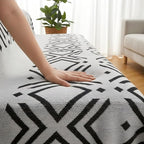 amorus Bohemian Throw Blankets,Throw Blanket Chenille Jacquard Tassels Soft Throws Cover for Couch, Bed,Outdoor Camping Picnic Car Travel Warm & Cozy for Seasons, Pattern I(71"*90")