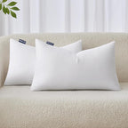 MIULEE 12x24 Inches Pillow Inserts Pack of 2, Decorative Throw Pillow Inserts for Couch