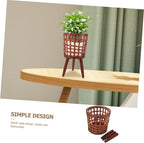 Elegant Wood Planter Pot Rack for Bohemian Decor Plant Pots Stand for Living Corridors