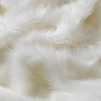 HORIMOTE HOME Luxury Plush Faux Fur Blanket, Long Pile White Throw Blanket, Super Warm, Soft, Cozy Faux Fur Throws for Couch Bed Sofa, Aesthetic Home Room Decor Throw, 60" x 80"