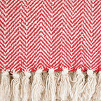 DII Chevron Throw Collection Handloomed Cotton, 50x60, Marigold - color: Marigold, size: 50x60"
