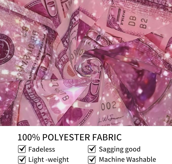 Pink Money Tapestry 29x37 In Aesthetic Wall Hanging Decorative Tapestries Cute Preppy Banner For Teen Girl Bedroom College Dorm Home Living Room Party Decor