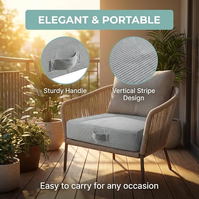 28 inches Meditation Floor Pillow Square Large Floor Cushions for Adults, Thick Memory Foam Seat Cushions for Yoga, Living Room, Sofa, Tatami, Bay Window Beige