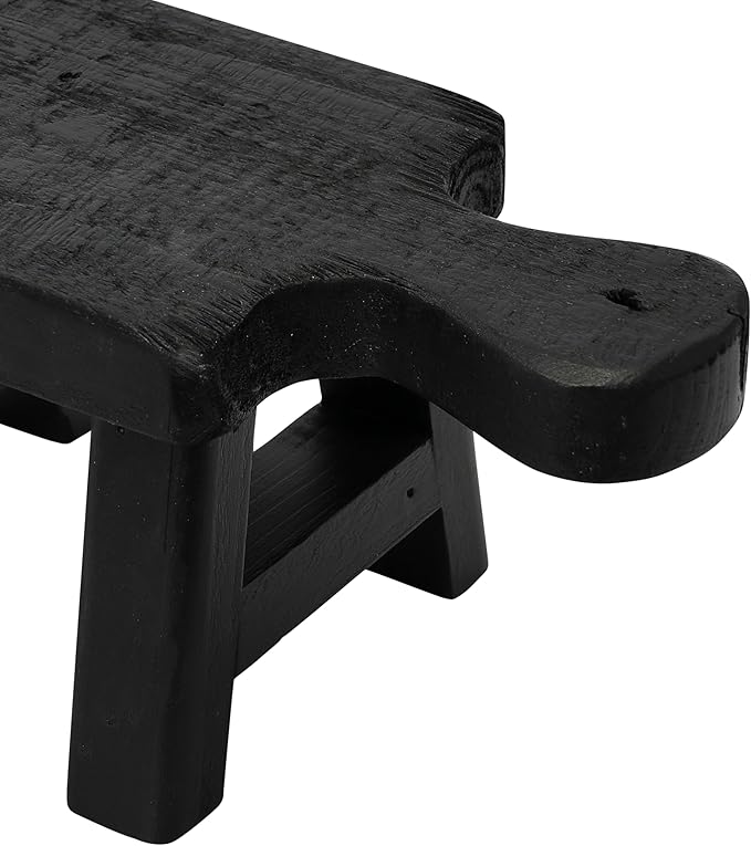 Creative Co-Op Decorative Wood Pedestal, Black