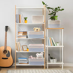 COMFY-HOMI 11.5"x7.5"x4.7" Storage Baskets for Organizing | Cotton Rope Woven Basket | Toy Storage Bin Box | Basket for Shelves, Closet Organizer Bin, Decorative Closet Shelf, 1 Pack all bule