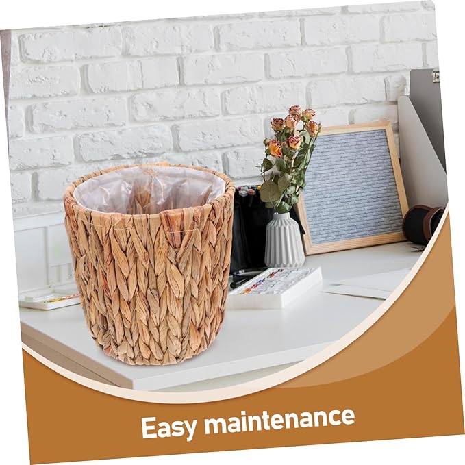 Cabilock Storage Basket Lid Handmade Plant Basket Seagrass Straw Garden Containers for Indoor Outdoor Decorative Flower Pots