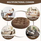 Tiita Outdoor Cushions Square Floor Pillow Thicken Tufted Seat Pad Large Floor Cushion for Yoga Meditation Living Room