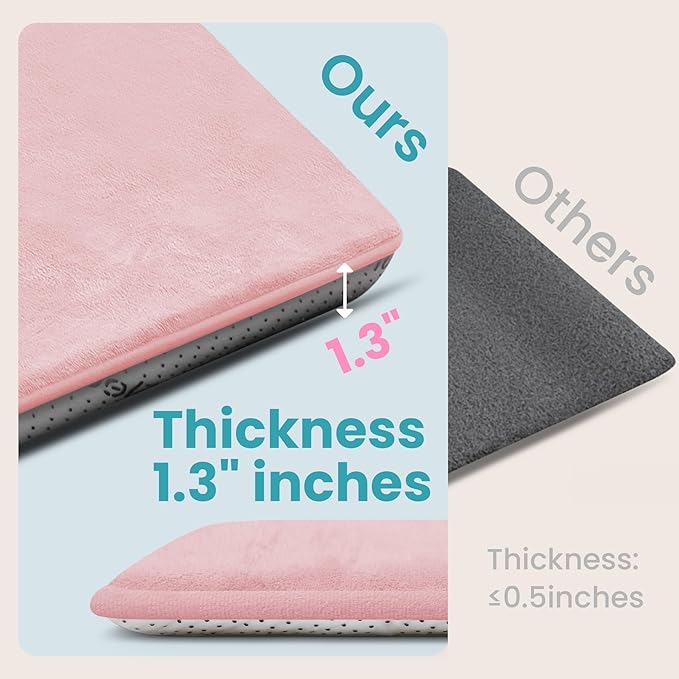 Baby Play Mat for Floor,50"×65" Playpen Mat for Toddler,Infant,Kids,1.3" Thick Elasti Foam Non-Slip Nursery Rug,Water Repellent Soft Padded Floor Mats for Tummy Time,Crawling(Pink)