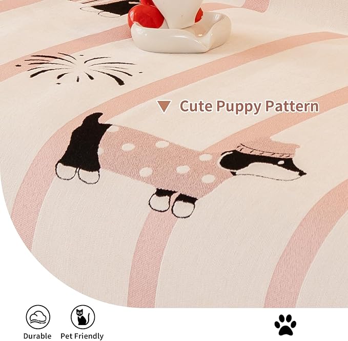 Couch Cover for Sofas, Sofa Couch Cover Washable for Dogs, Chenille Slipcovers Couch Covers for Protector Slipcover Pet Friendly(71"x 134"/Pink/1pc)