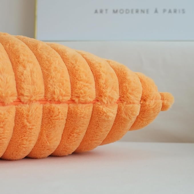 JOJUSIS Pack of 2 Faux Fur Plush Decorative Throw Pillow Covers Couch Cushion Case Soft Pillowcases (Orange, 20 x 20-Inch)
