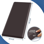 KitchenClouds Kitchen Mat Cushioned Anti Fatigue Rug 20"x39" Water Resistant, Non Slip, Standing and Comfort Desk/Floor Mats for House Sink Office (Chocolate)