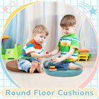 Juexica 8 Pcs Extra Thick Flexible Seating Floor Cushions Assorted Colored Floor Pillow Classroom Seat Cushions Soft Classroom Seating for Kids Learning Daycare School Chair(Advanced Color)