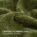 RECYCO Throw Blanket Soft Cozy Chenille Throw Blanket with Fringe Tassel for Couch Sofa Chair Bed Living Room Gift (Loden Green, 50'' x 60'')