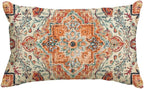 AVOIN colorlife Boho Throw Pillow Cover, 12 x 20 Inch Bohemia Ethnic Style Carpet Pattern Cushion Case for Sofa Couch