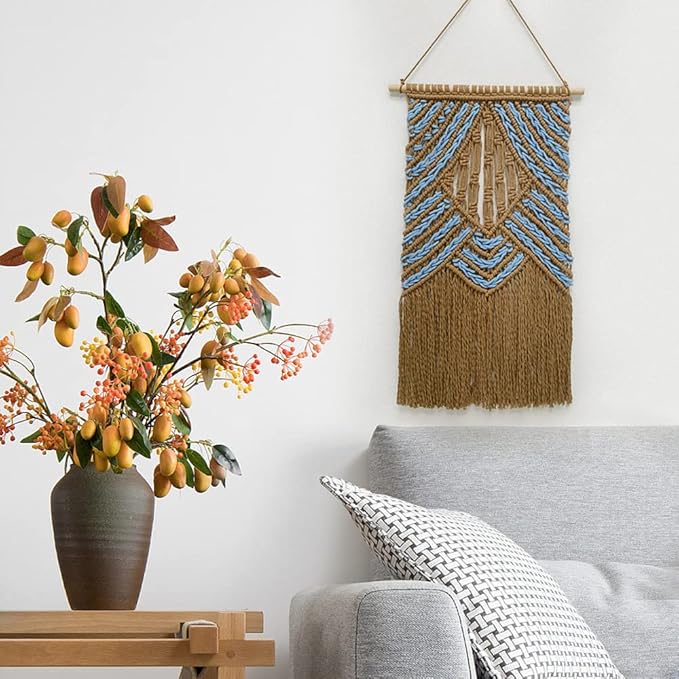 BMIDRUT Hanging Macrame Tapestry Dream Catchers Hand Woven Tapestries Boho Wall Art Decor Home Wall Decor Wall Pediment
