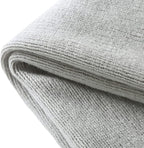 Homiest Decorative Knitted Throw Blanket with Fringe - Lightweight Acrylic Knit Blanket Soft & Cozy Tassel Blanket for Couch Sofa Bed - Light Grey, 60 x 80 Inch